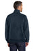 Port Authority F190 Mens Plush Fleece Full Zip Jacket Night Navy Blue Model Back