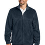 Port Authority Mens Plush Fleece Full Zip Jacket - Night Navy Blue - NEW