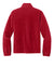 Port Authority F190 Mens Plush Fleece Full Zip Jacket Rich Red Flat Back