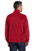 Port Authority F190 Mens Plush Fleece Full Zip Jacket Rich Red Model Back