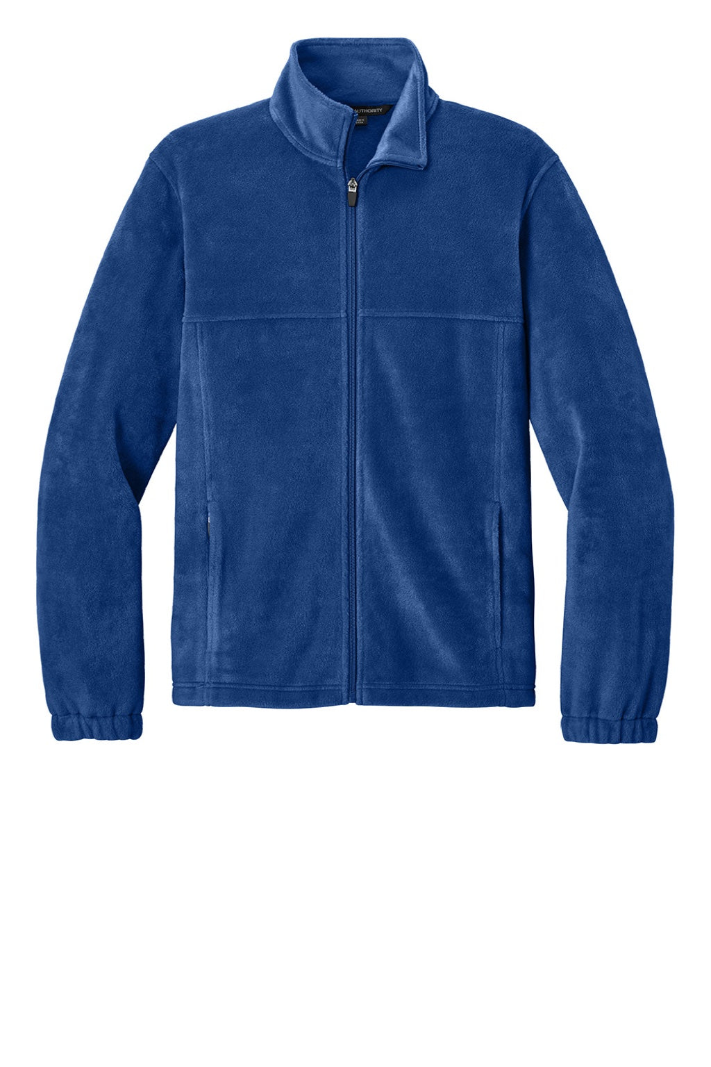 Port Authority F190 Mens Plush Fleece Full Zip Jacket Royal Blue Flat Front