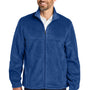 Port Authority Mens Plush Fleece Full Zip Jacket - Royal Blue - NEW