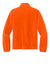 Port Authority F190 Mens Plush Fleece Full Zip Jacket Safety Orange Flat Back