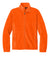 Port Authority F190 Mens Plush Fleece Full Zip Jacket Safety Orange Flat Front