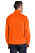 Port Authority F190 Mens Plush Fleece Full Zip Jacket Safety Orange Model Back