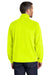 Port Authority F190 Mens Plush Fleece Full Zip Jacket Safety Yellow Model Back