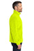 Port Authority F190 Mens Plush Fleece Full Zip Jacket Safety Yellow Model Side