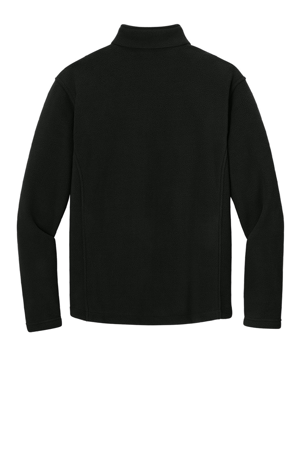 Port Authority F217 Mens Full Zip Fleece Jacket Black Flat Back