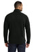 Port Authority F217 Mens Full Zip Fleece Jacket Black Model Back