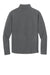 Port Authority F217 Mens Full Zip Fleece Jacket Deep Smoke Grey Flat Back