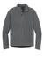 Port Authority F217 Mens Full Zip Fleece Jacket Deep Smoke Grey Flat Front