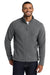 Port Authority F217 Mens Full Zip Fleece Jacket Deep Smoke Grey Model Front