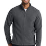 Port Authority Mens Full Zip Fleece Jacket - Iron Grey