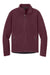 Port Authority F217 Mens Full Zip Fleece Jacket Maroon Flat Front