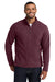 Port Authority F217 Mens Full Zip Fleece Jacket Maroon Model Front