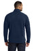 Port Authority F217 Mens Full Zip Fleece Jacket True Navy Blue Model Back