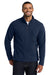 Port Authority F217 Mens Full Zip Fleece Jacket True Navy Blue Model Front