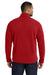 Port Authority F217 Mens Full Zip Fleece Jacket True Red Model Back