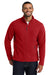 Port Authority F217 Mens Full Zip Fleece Jacket True Red Model Front