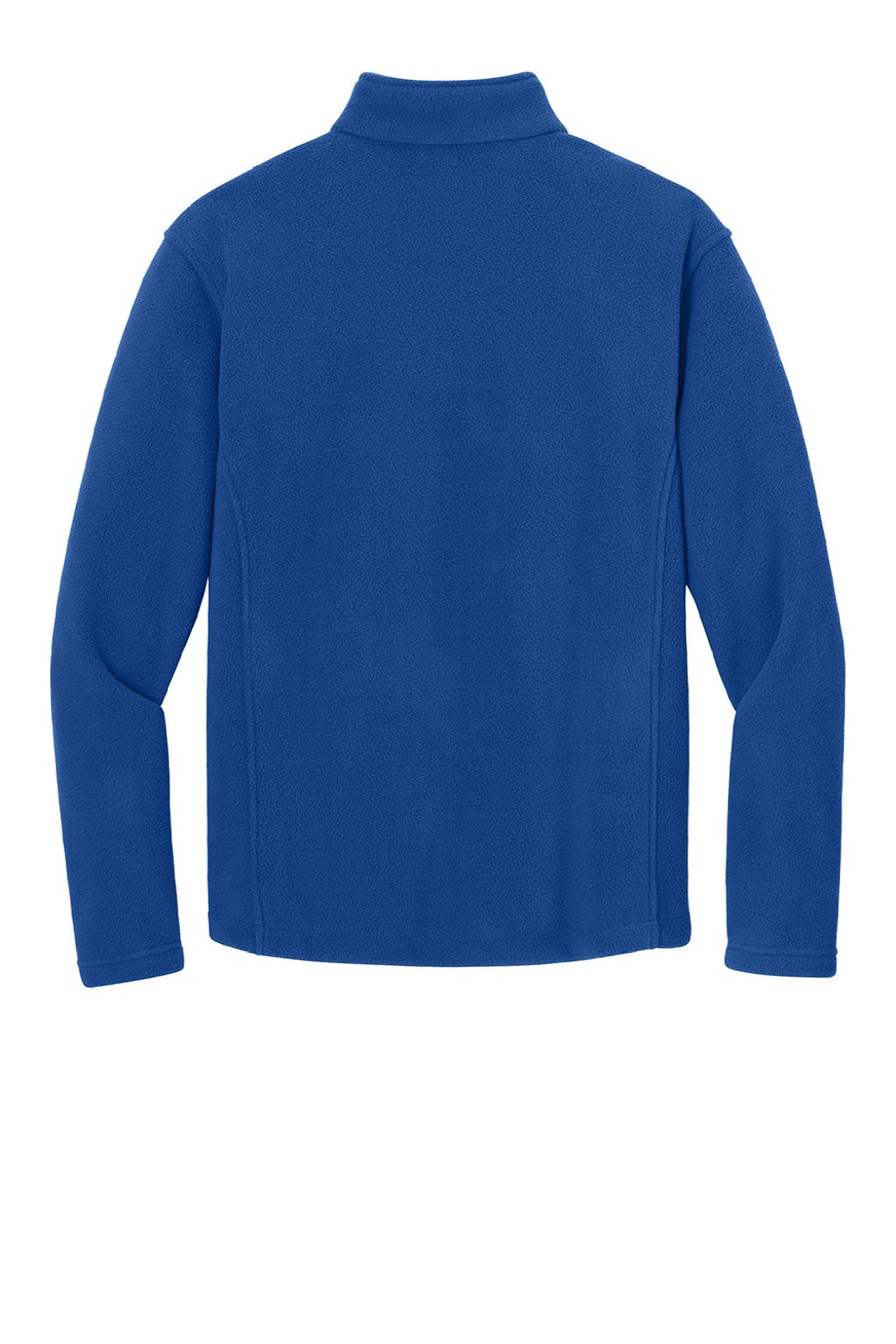 Port Authority F217 Mens Full Zip Fleece Jacket True Royal Blue Flat Back