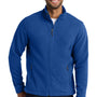 Port Authority Mens Full Zip Fleece Jacket - True Royal Blue