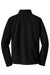 Port Authority F218 Mens Fleece 1/4 Zip Sweatshirt Black Flat Back