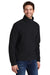 Port Authority F218 Mens Fleece 1/4 Zip Sweatshirt Black Model 3q