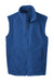 Port Authority F219 Mens Full Zip Fleece Vest True Royal Blue Flat Front
