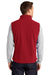 Port Authority F219 Mens Full Zip Fleece Vest True Red Model Back