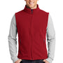 Port Authority Mens Full Zip Fleece Vest - True Red
