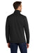 Port Authority F222 Mens Full Zip Fleece Jacket Black Model Back