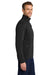 Port Authority F222 Mens Full Zip Fleece Jacket Black Model Side