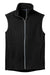 Port Authority F226 Mens Pill Resistant Microfleece Full Zip Vest Black Flat Front