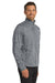 Port Authority F231 Mens Full Zip Fleece Jacket Grey Model Side