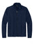 Port Authority F232 Mens Full Zip Sweater Fleece Jacket Heather River Navy Blue Flat Front