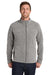Port Authority F235 Mens Heather Pill Resistant Microfleece Full Zip Sweatshirt w/ Pockets Heather Pearl Grey Model Front