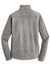 Port Authority F235 Mens Heather Pill Resistant Microfleece Full Zip Sweatshirt w/ Pockets Heather Pearl Grey Flat Back
