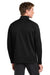 Sport-Tek F243 Mens Sport-Wick Moisture Wicking Fleece 1/4 Zip Sweatshirt Black/Silver Grey Model Back