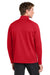 Sport-Tek F243 Mens Sport-Wick Moisture Wicking Fleece 1/4 Zip Sweatshirt Deep Red/Silver Grey Model Back