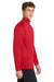 Sport-Tek F243 Mens Sport-Wick Moisture Wicking Fleece 1/4 Zip Sweatshirt Deep Red/Silver Grey Model Side