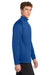 Sport-Tek F243 Mens Sport-Wick Moisture Wicking Fleece 1/4 Zip Sweatshirt True Royal Blue/Silver Grey Model Side