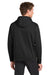 Sport-Tek F244 Mens Sport-Wick Moisture Wicking Fleece Hooded Sweatshirt Hoodie w/ Pouch Pocket Black Model Back