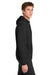 Sport-Tek F244 Mens Sport-Wick Moisture Wicking Fleece Hooded Sweatshirt Hoodie w/ Pouch Pocket Black Model Side