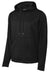 Sport-Tek F244 Mens Sport-Wick Moisture Wicking Fleece Hooded Sweatshirt Hoodie w/ Pouch Pocket Black Flat Front