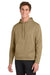 Sport-Tek F244 Mens Sport-Wick Moisture Wicking Fleece Hooded Sweatshirt Hoodie w/ Pouch Pocket Coyote Brown Model Front