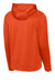 Sport-Tek F244 Mens Sport-Wick Moisture Wicking Fleece Hooded Sweatshirt Hoodie w/ Pouch Pocket Deep Orange Flat Back