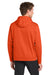 Sport-Tek F244 Mens Sport-Wick Moisture Wicking Fleece Hooded Sweatshirt Hoodie w/ Pouch Pocket Deep Orange Model Back