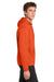 Sport-Tek F244 Mens Sport-Wick Moisture Wicking Fleece Hooded Sweatshirt Hoodie w/ Pouch Pocket Deep Orange Model Side