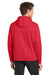Sport-Tek F244 Mens Sport-Wick Moisture Wicking Fleece Hooded Sweatshirt Hoodie w/ Pouch Pocket Deep Red Model Back
