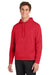 Sport-Tek F244 Mens Sport-Wick Moisture Wicking Fleece Hooded Sweatshirt Hoodie w/ Pouch Pocket Deep Red Model Front